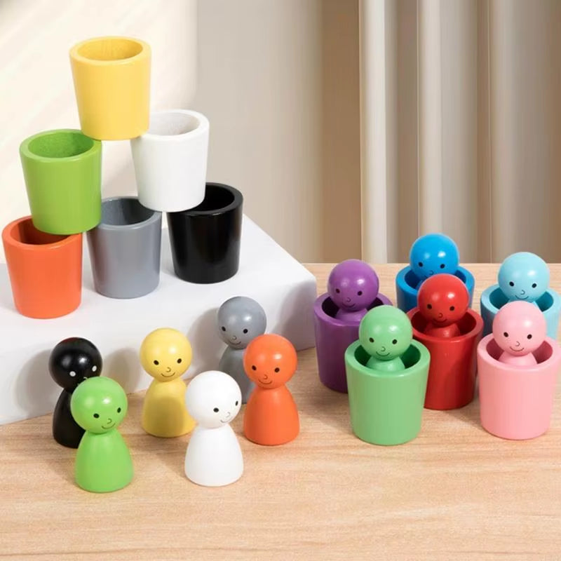 ColorPlay Peg Dolls & Sorting Cups – Imagination & Learning in Every Colorful Moment