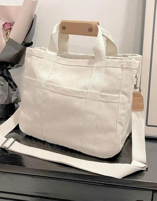 Load image into Gallery viewer, Large Capacity with Removable Bottom Canvas Tote Bag
