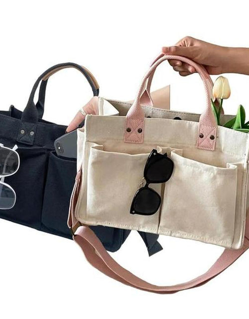 Load image into Gallery viewer, Large Capacity with Removable Bottom Canvas Tote Bag
