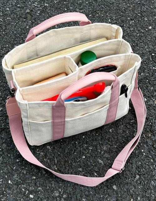Load image into Gallery viewer, Large Capacity with Removable Bottom Canvas Tote Bag
