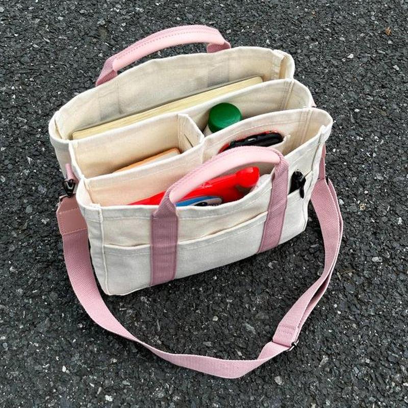 Large Capacity with Removable Bottom Canvas Tote Bag