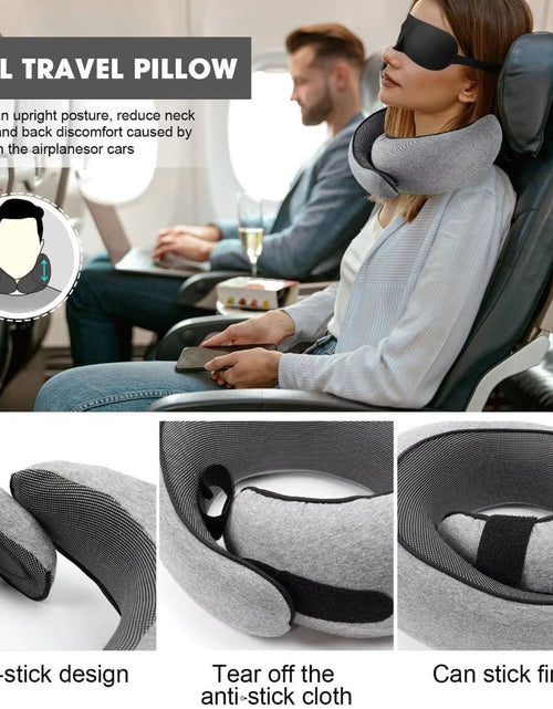 Load image into Gallery viewer, CloudRest U-Shape Pillow – Memory Foam Travel Neck Cushion for Car, Plane &amp; Home Comfort
