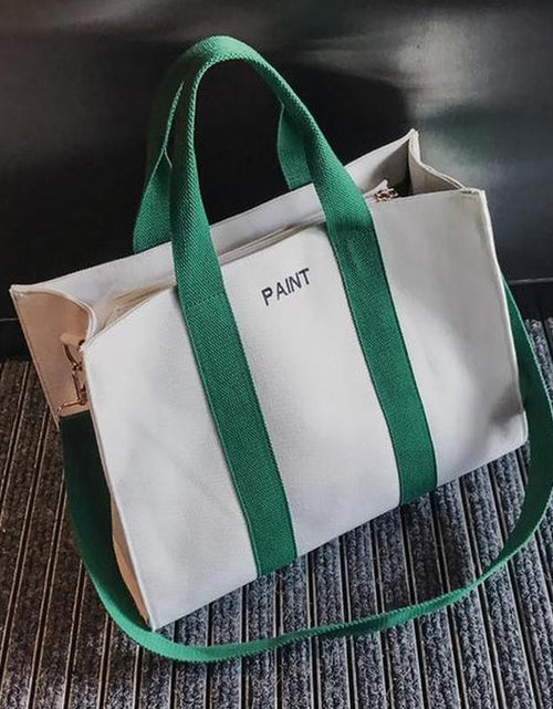 Load image into Gallery viewer, Large Capacity with Removable Bottom Canvas Tote Bag
