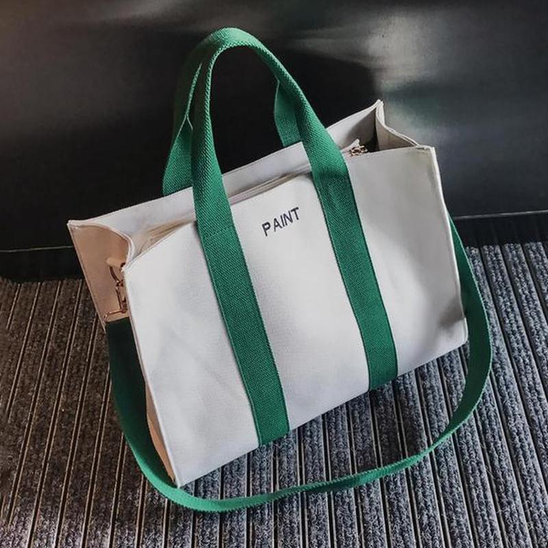 Large Capacity with Removable Bottom Canvas Tote Bag