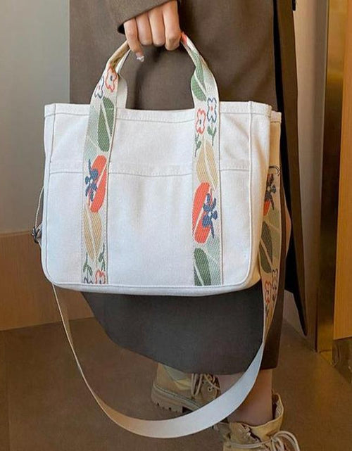 Load image into Gallery viewer, Large Capacity with Removable Bottom Canvas Tote Bag
