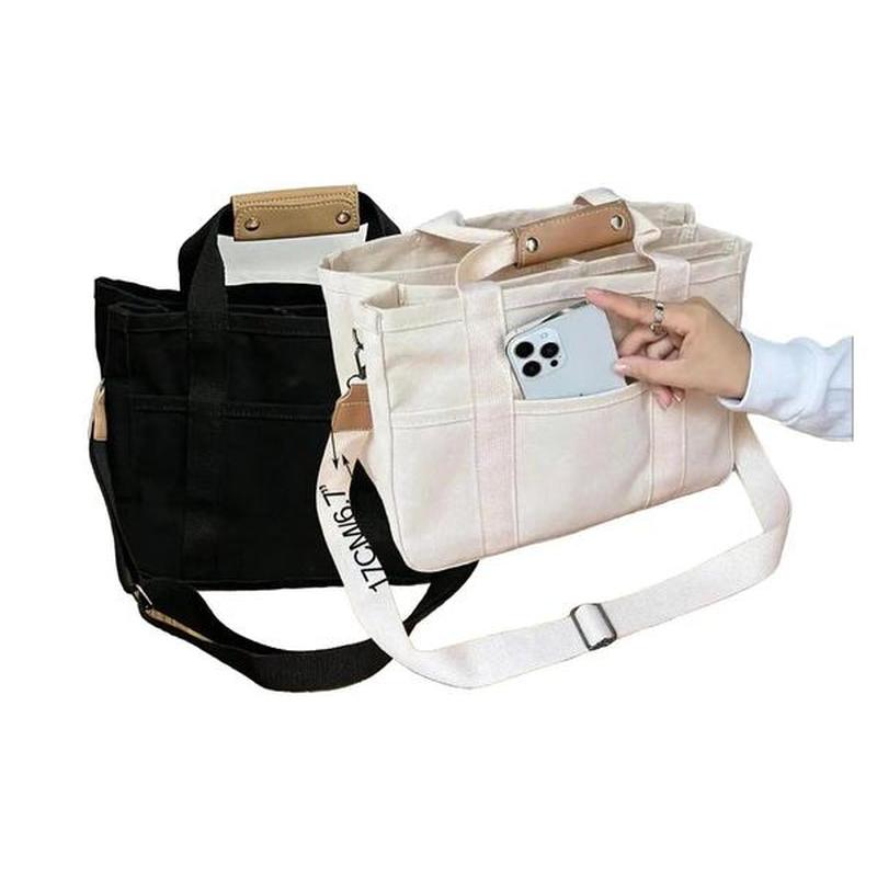 Large Capacity with Removable Bottom Canvas Tote Bag