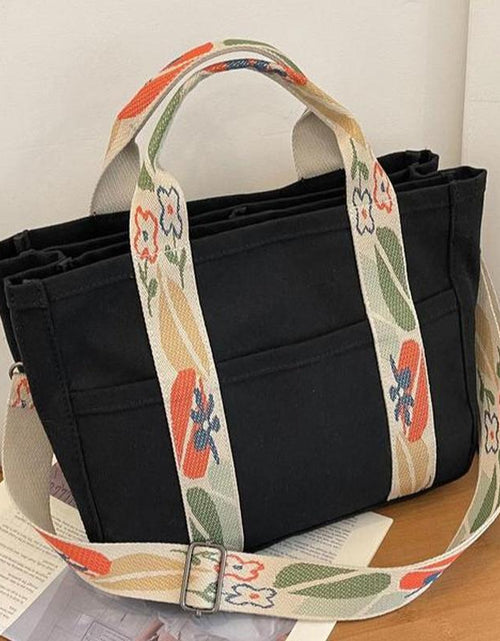 Load image into Gallery viewer, Large Capacity with Removable Bottom Canvas Tote Bag
