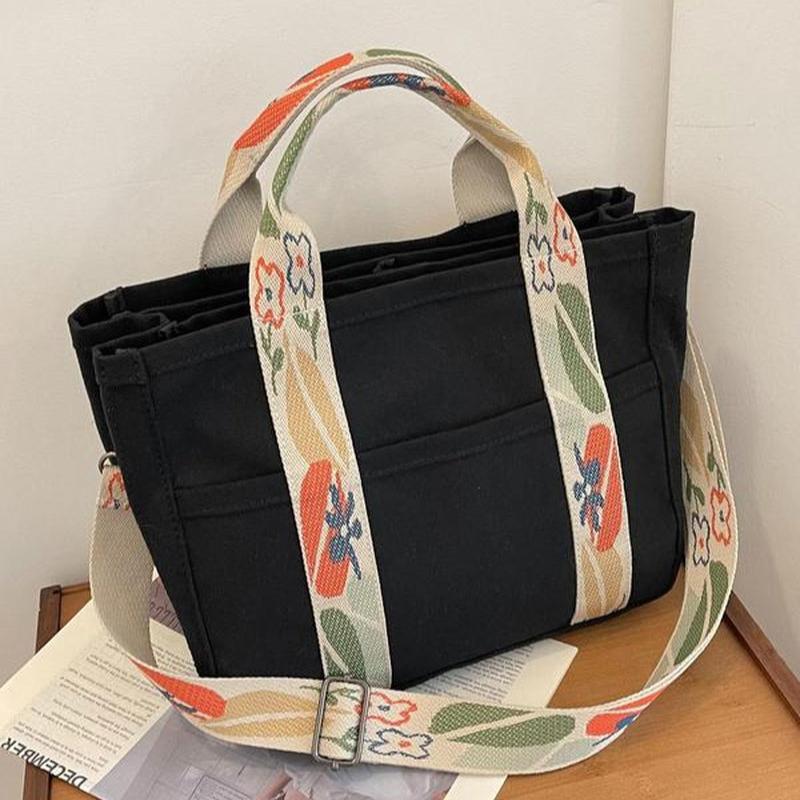 Large Capacity with Removable Bottom Canvas Tote Bag